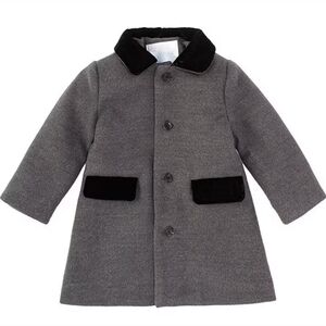 Edgehill Collection Little Boys 2T-7 Long Sleeve Button Front Dress